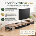 Tanovique™ SlideCore Magnetic Monitor Shelf Organizer